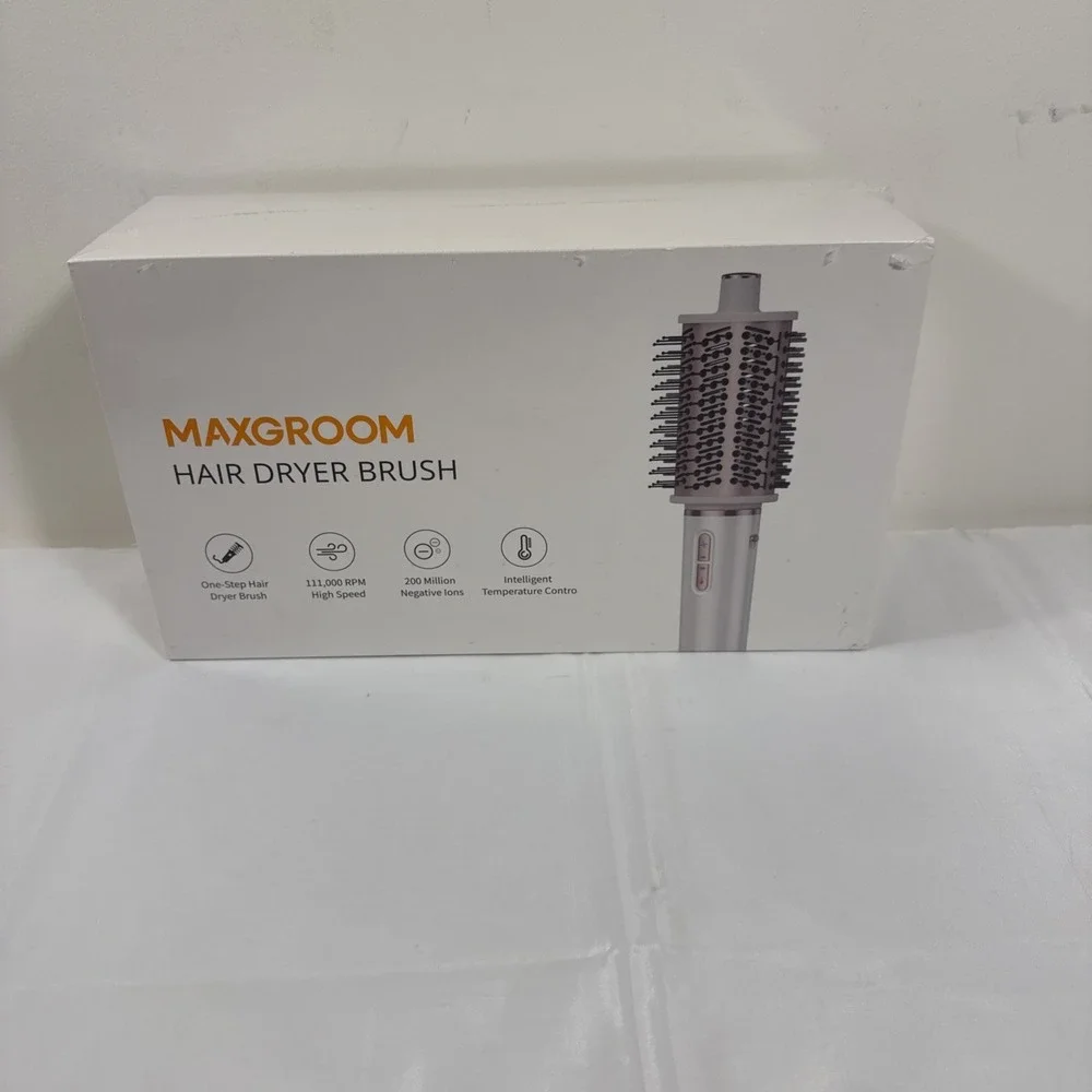 Maxgroom Factory Sealed New Hair‎ blow dryer brush High Speed Negative Ions